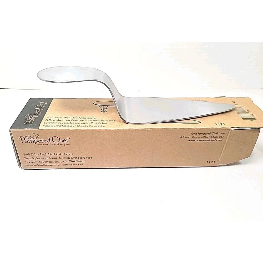 Pampered Chef Pink High Heel Cake pie server Wedding